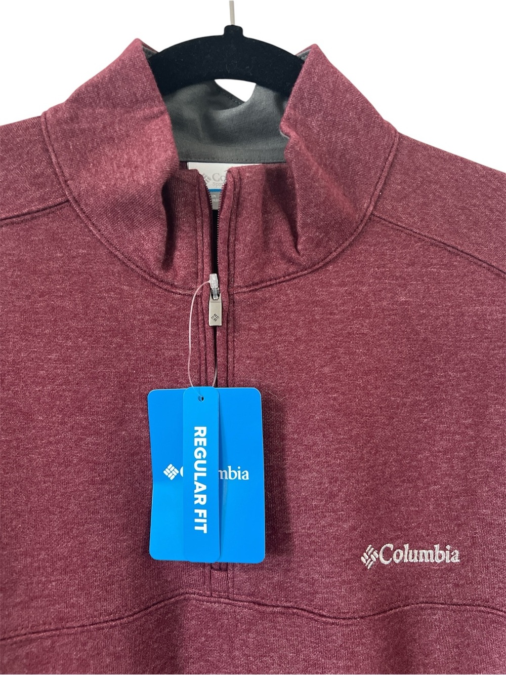 Columbia Maroon Quarter-Zip Pullover